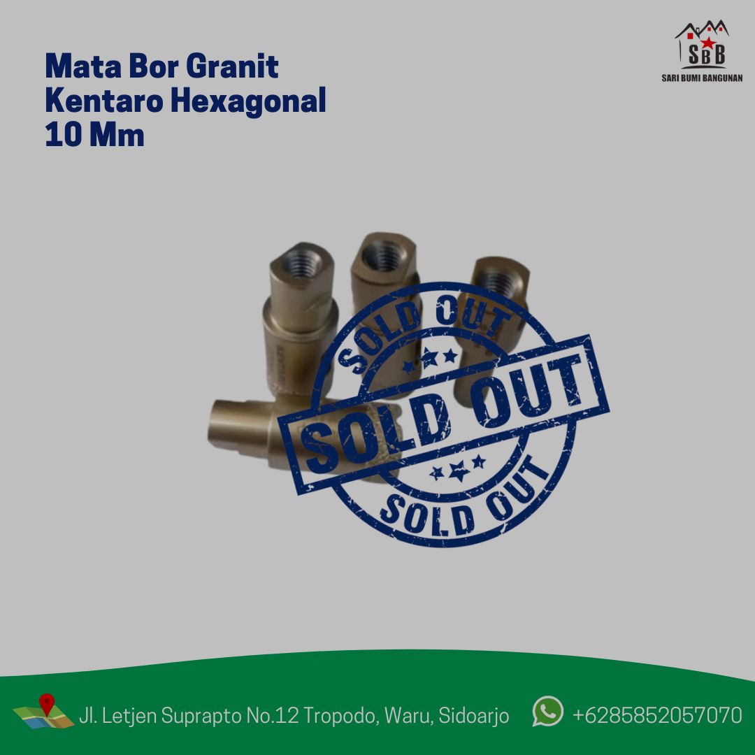 Mata Bor Granit Kentaro Hexagonal 10 Mm